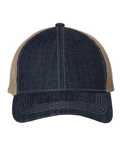 Outdoor Cap DN200M Denim Mesh Back Cap - Navy/ Khaki - One Size